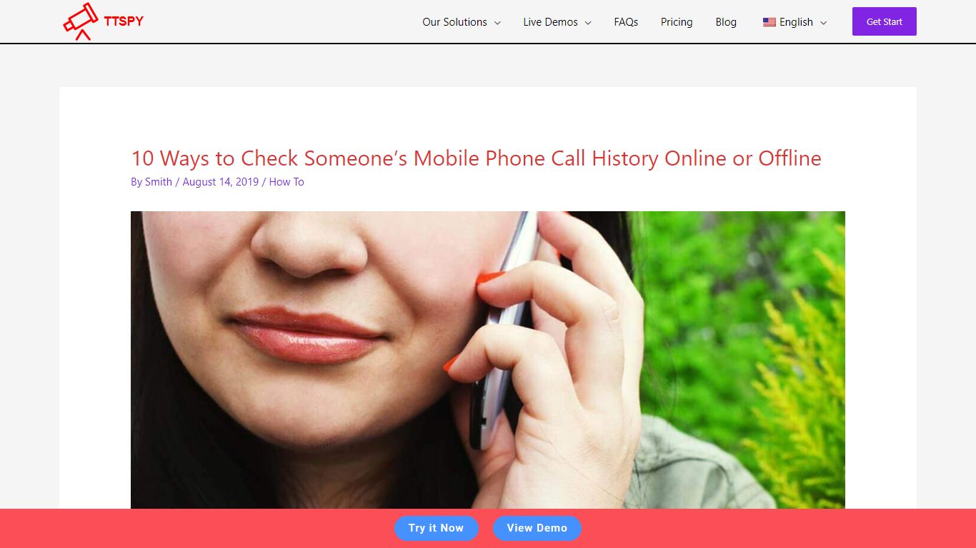 10 Ways to Check Someone’s Mobile Phone Call History Online ... - TTSPY
